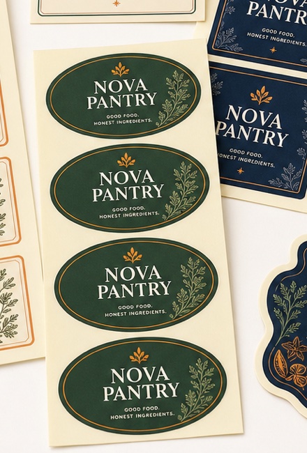 Oval Paper Labels