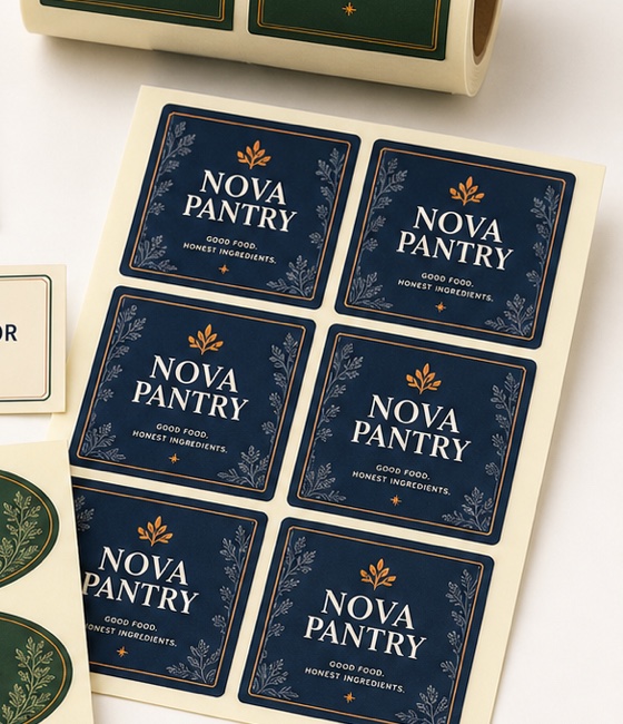 Square Paper Labels