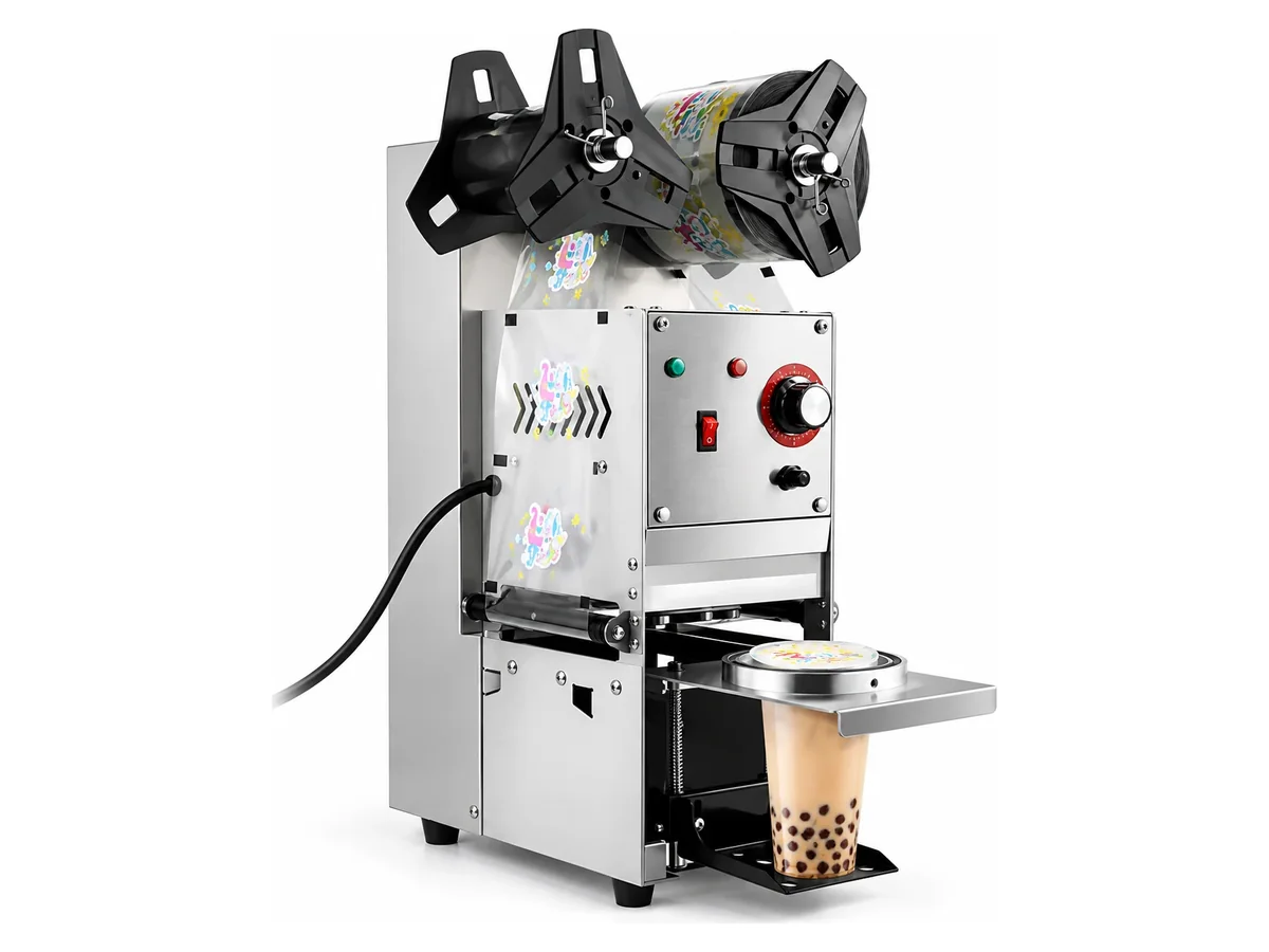 Representative semi-automatic cup sealing machine