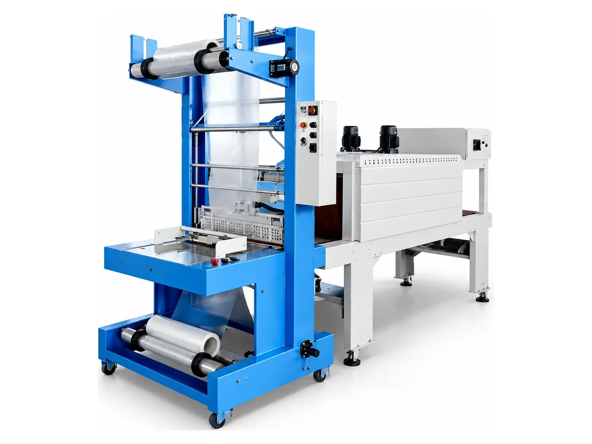 Representative web sealer and shrink tunnel line