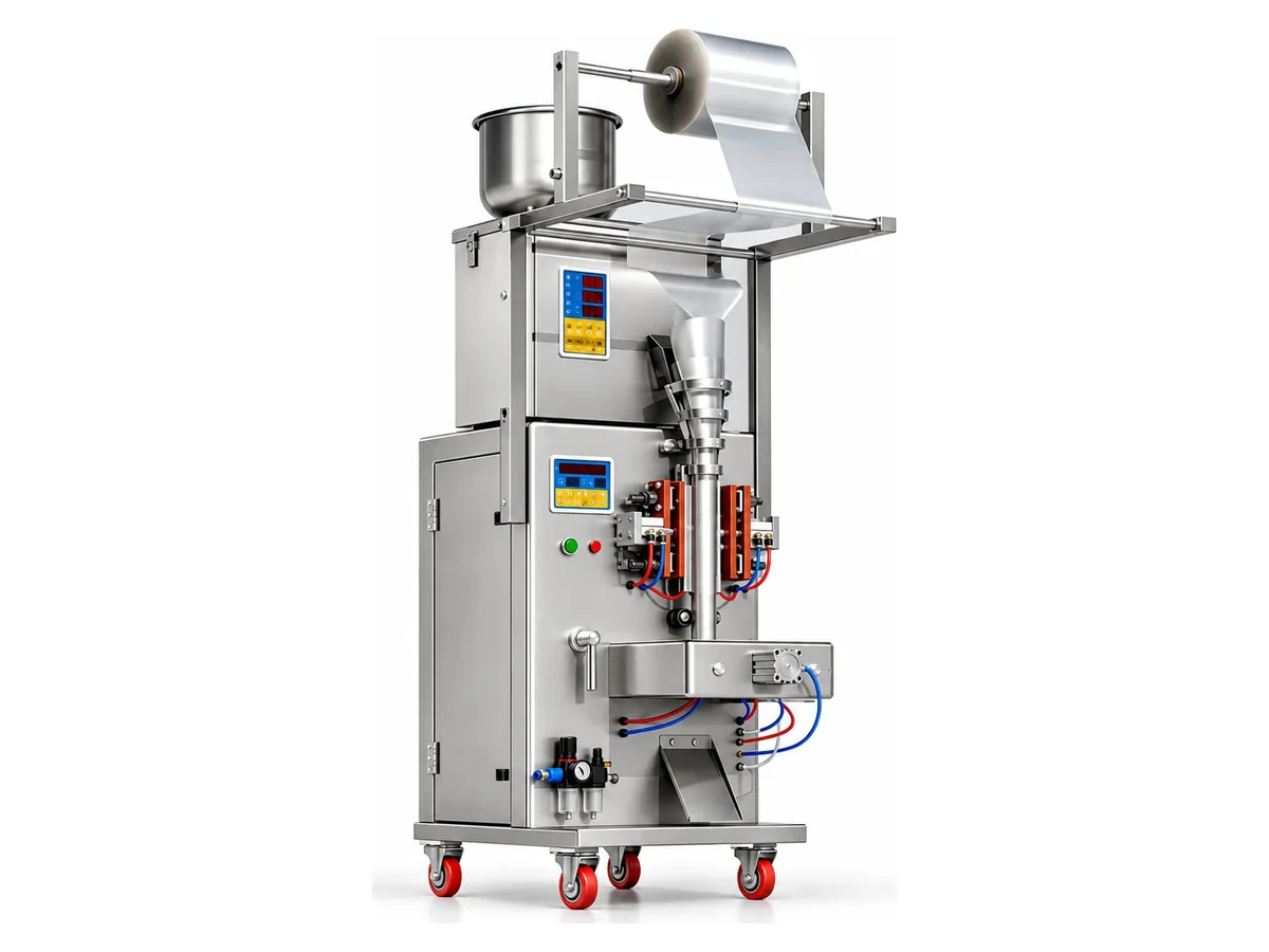 Representative automatic vertical form fill and seal machine