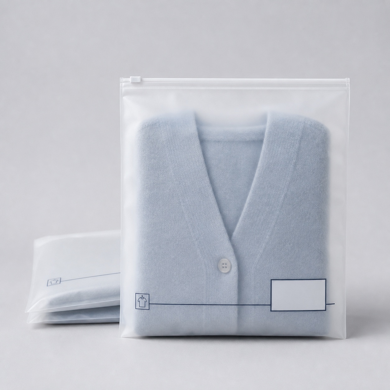 Frosted Zipper Garment Bag