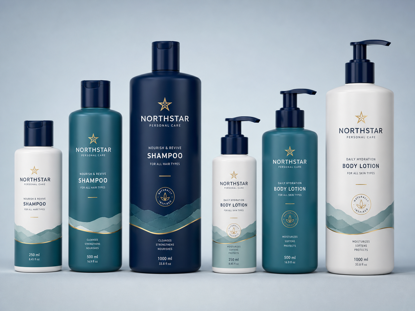 Custom Printed Shampoo & Lotion Bottles
